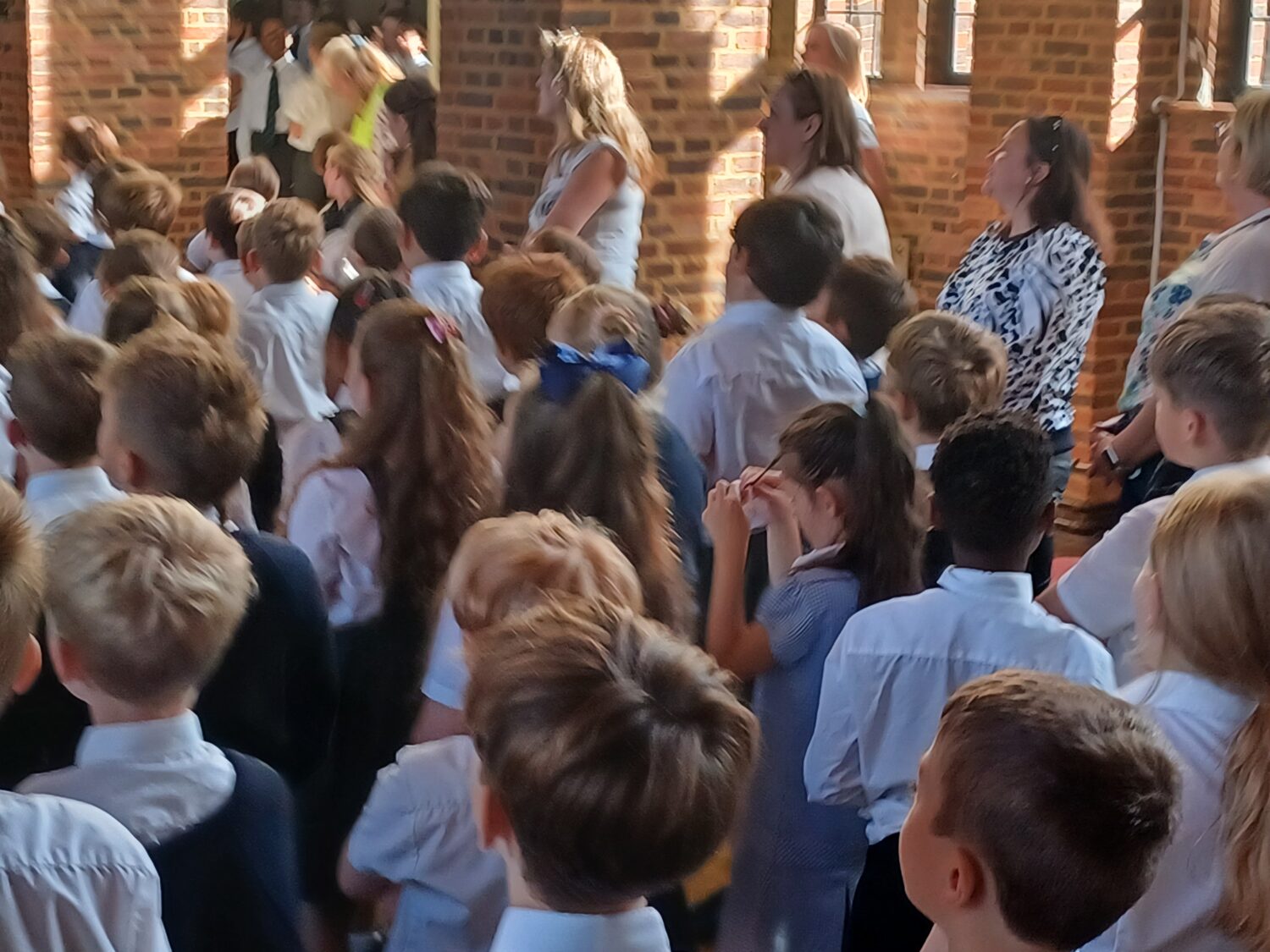 Children at the Harvest Festival.